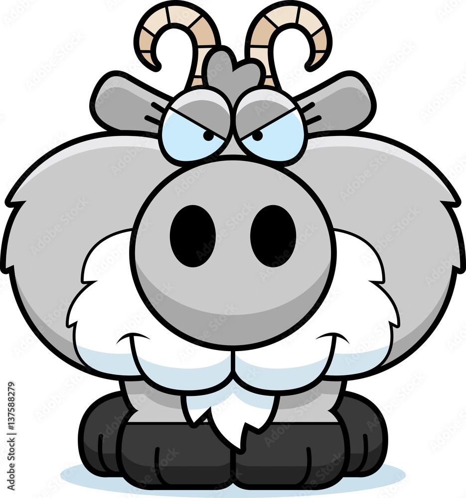 Obraz premium Cartoon Sly Goat