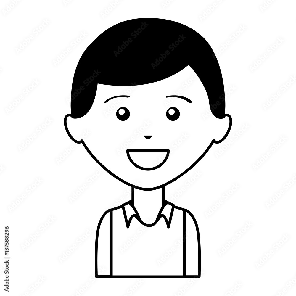 young man avatar character vector illustration design young man avatar character vector illustration design