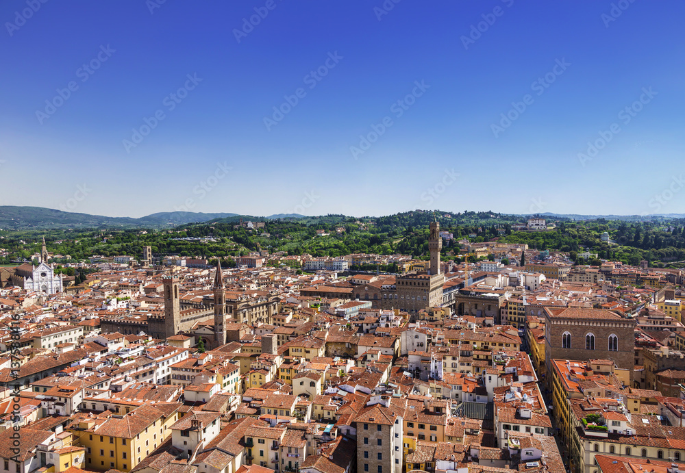 Panorama of Florence. The view from the top. Italy