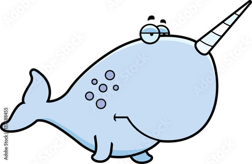 Bored Cartoon Narwhal