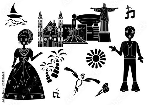 the Brazilian set black