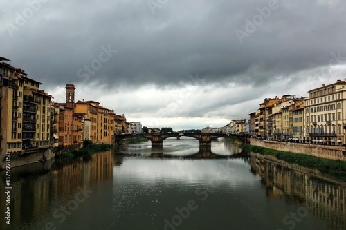 Bridge over Arno river in Florence, Italy