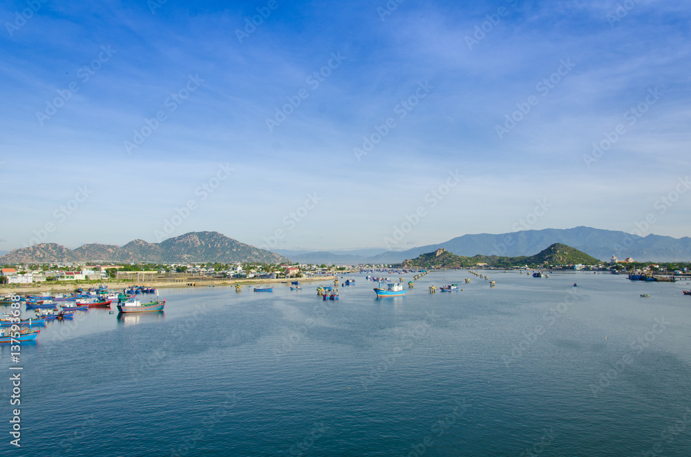 beautiful landscape at Nai lagoon, Ninh Thuan