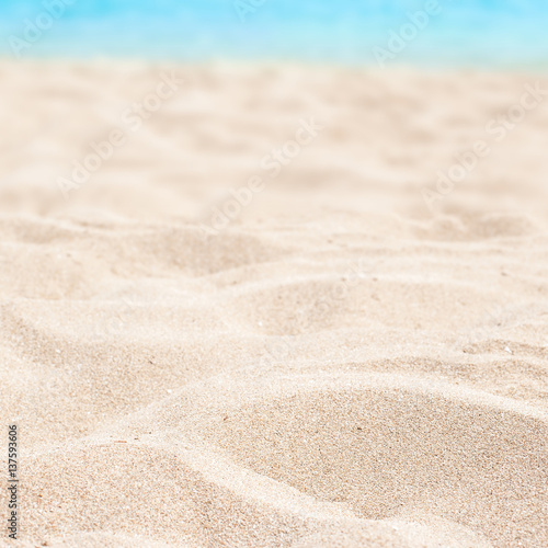 Sea  sand and summer day background. Summer time wallpaper.