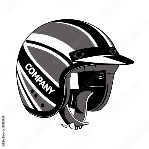 Vector illustration of vintage scooter