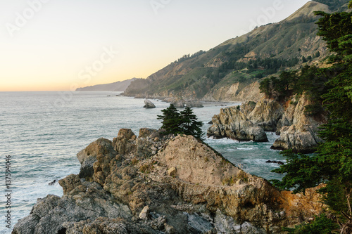 View of rocky coastline