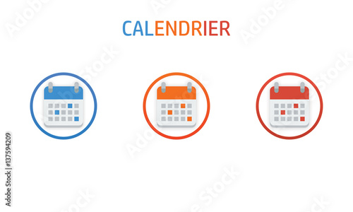 Logo calendrier en couleurs