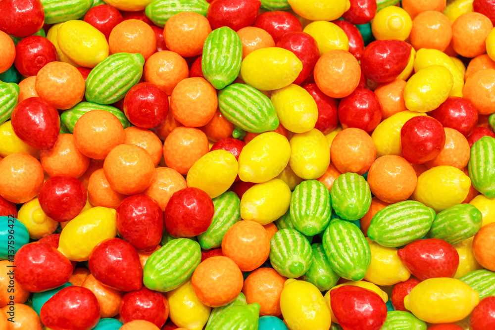 Fruit shaped bubble gums Fruit shaped bubble gums