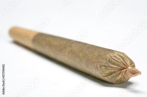 Close up of medical marijuana joint