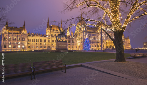 The Hungarian Parliament at...