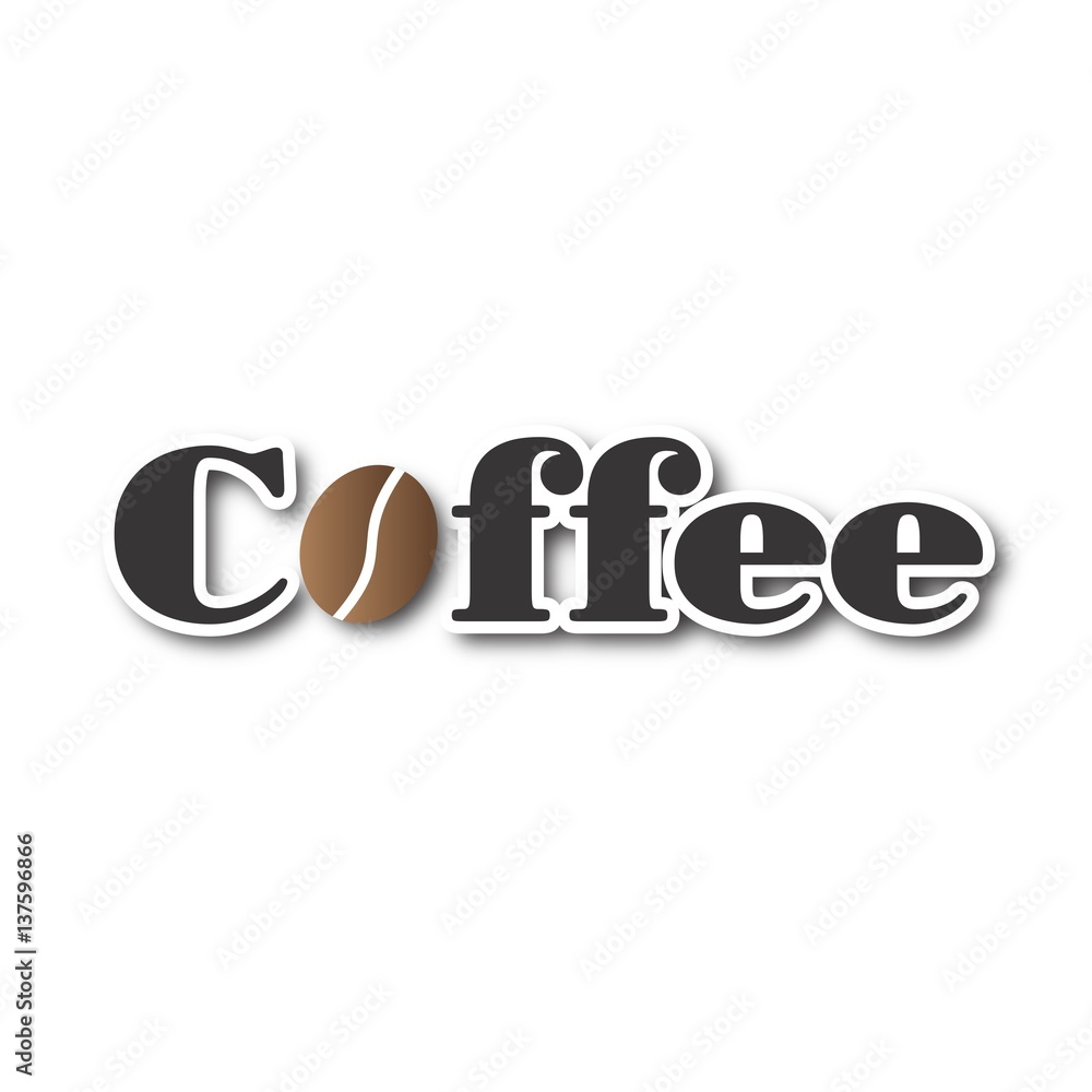 Fototapeta premium logo caffè