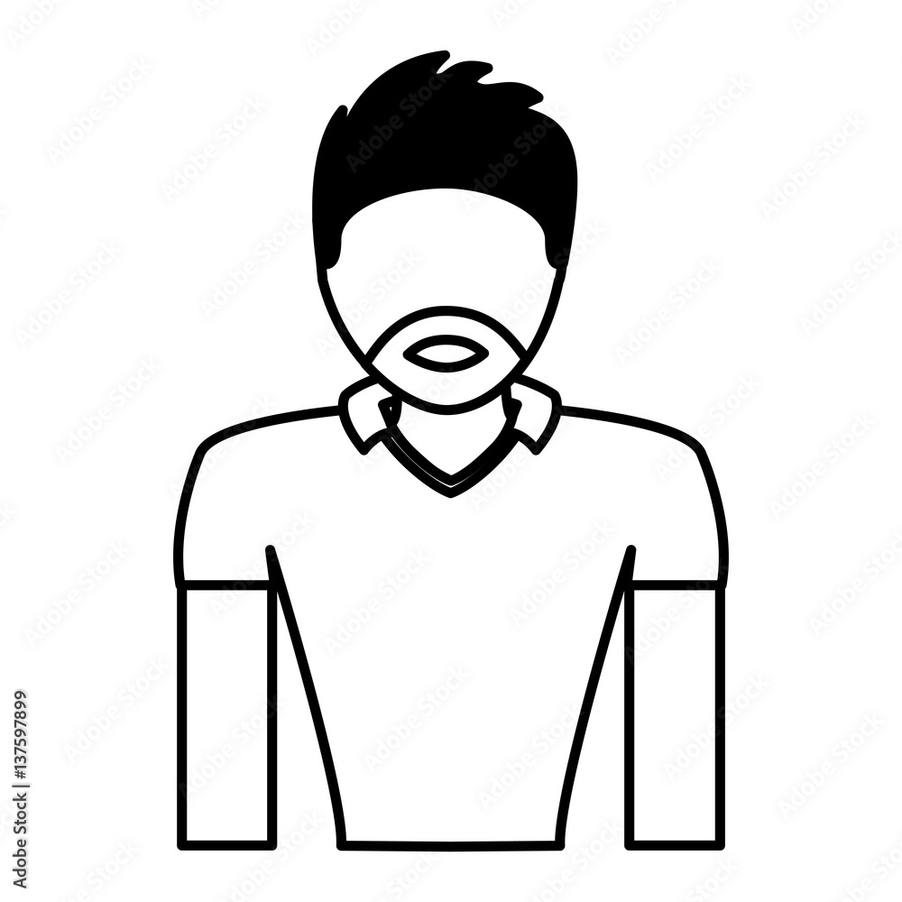 american football player avatar vector illustration design