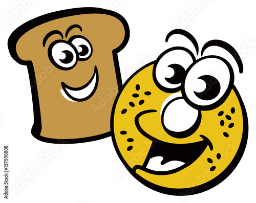 Toast and Bagel