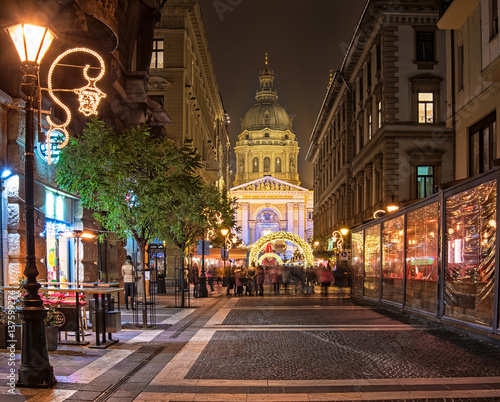 Photography Road to the Christmas Fair in Budapest