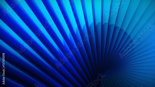 Blue digital background with 3d spiral structures