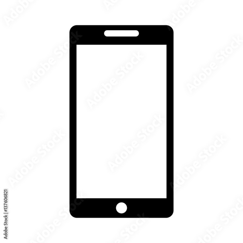 smartphone technology line icon vector illustration design