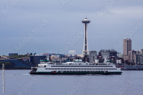 Space Needle & Bremerton Ferry photo