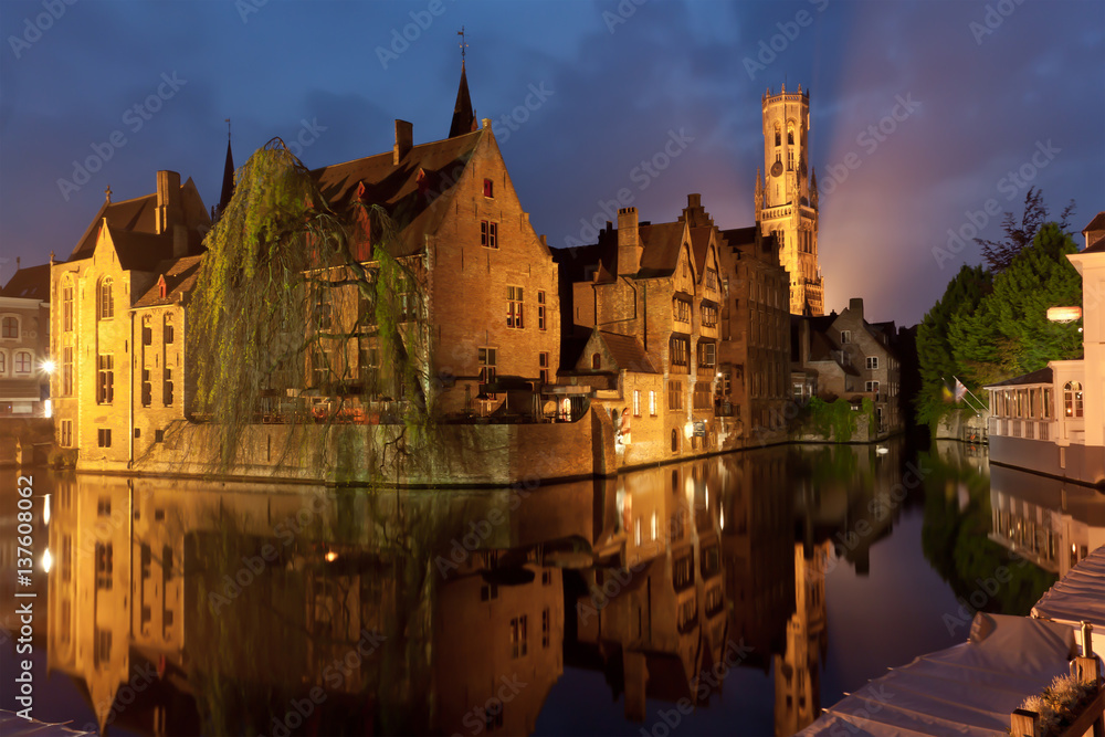 Evening in Bruges