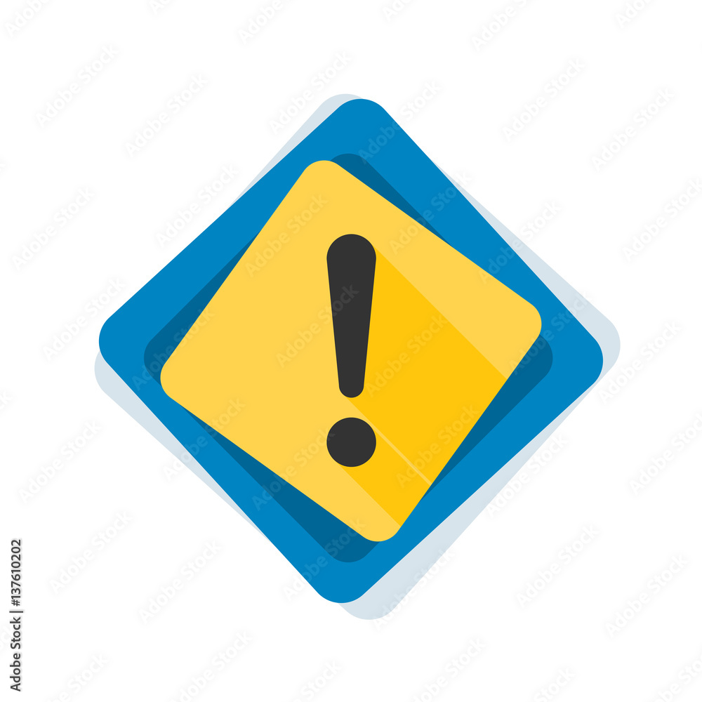 Exclamation Danger sign illustration Exclamation Danger sign illustration