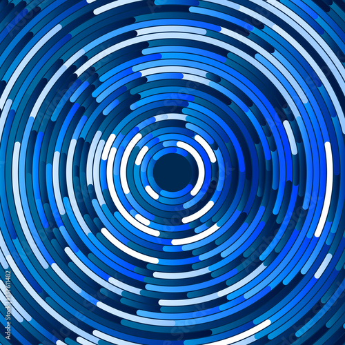 Abstract ring spiral background. Vector illustration.
