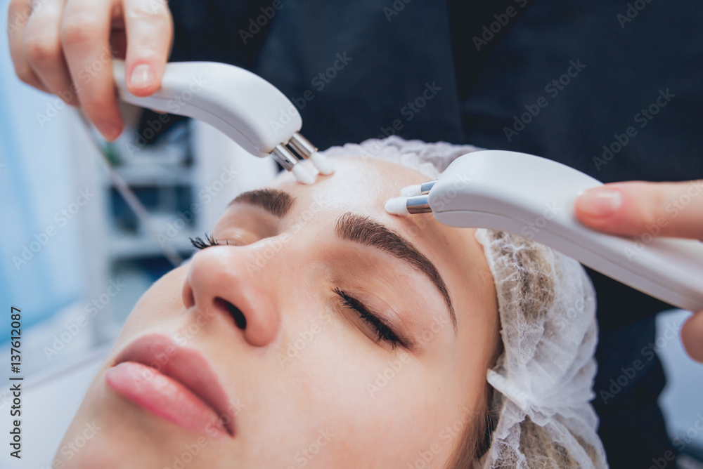 Naklejka premium Cosmetic medicine. Mesotherapy. Medical