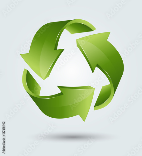 3D Recycle Symbol
