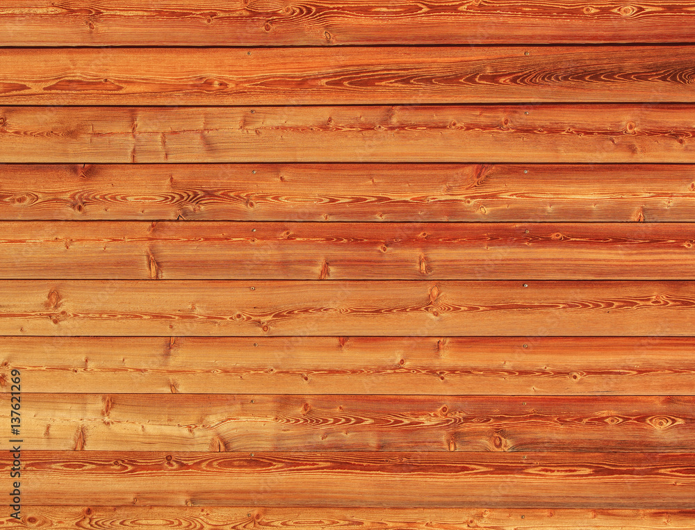 Surface of a wall made of wooden planks background/texture