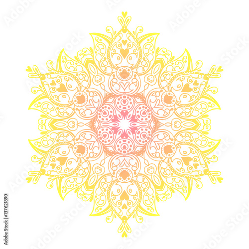 Mandala banner, Indian style. Bohemian Cards Unique cards for printing supplies