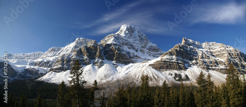 Panorama, Crowfoot Glacie photo