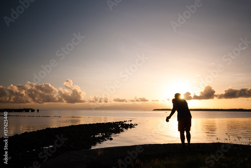 Morning light by the bay photo