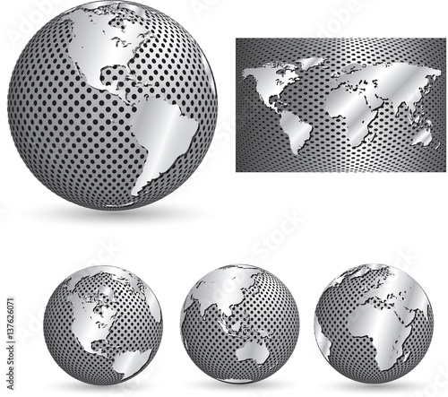 Metal globes