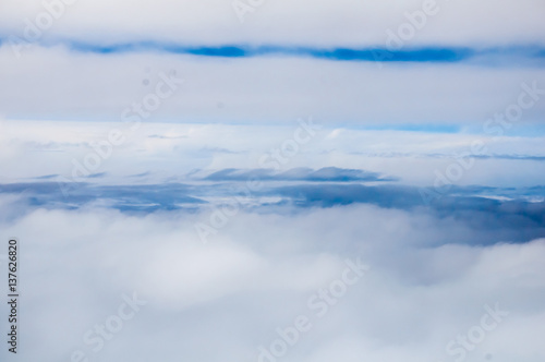 Kelvin-Helmholtz clouds. View from the plane on the height of 10000 meters © Blue Cat Studio