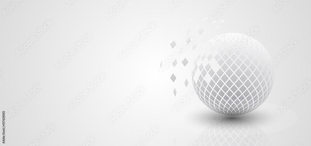 Fototapeta premium Vector illustration of abstract technology.