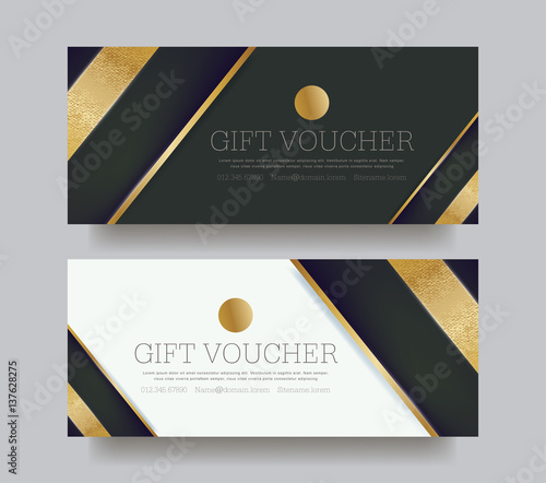 Gift Voucher discount template . Vector illustration.banners.