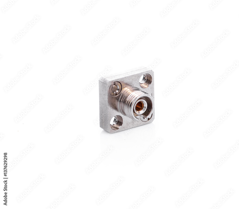 fc adaptor fiber optic isolated on white background fc adaptor fiber optic isolated on white background