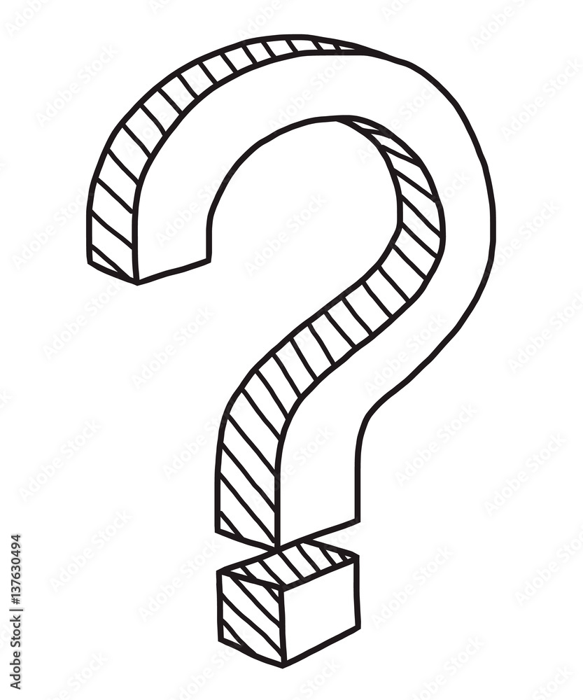 question mask / cartoon vector and illustration, black and white, hand drawn, sketch style, isolated on white background. question mask / cartoon vector and illustration, black and white, hand drawn, sketch style, isolated on white background.