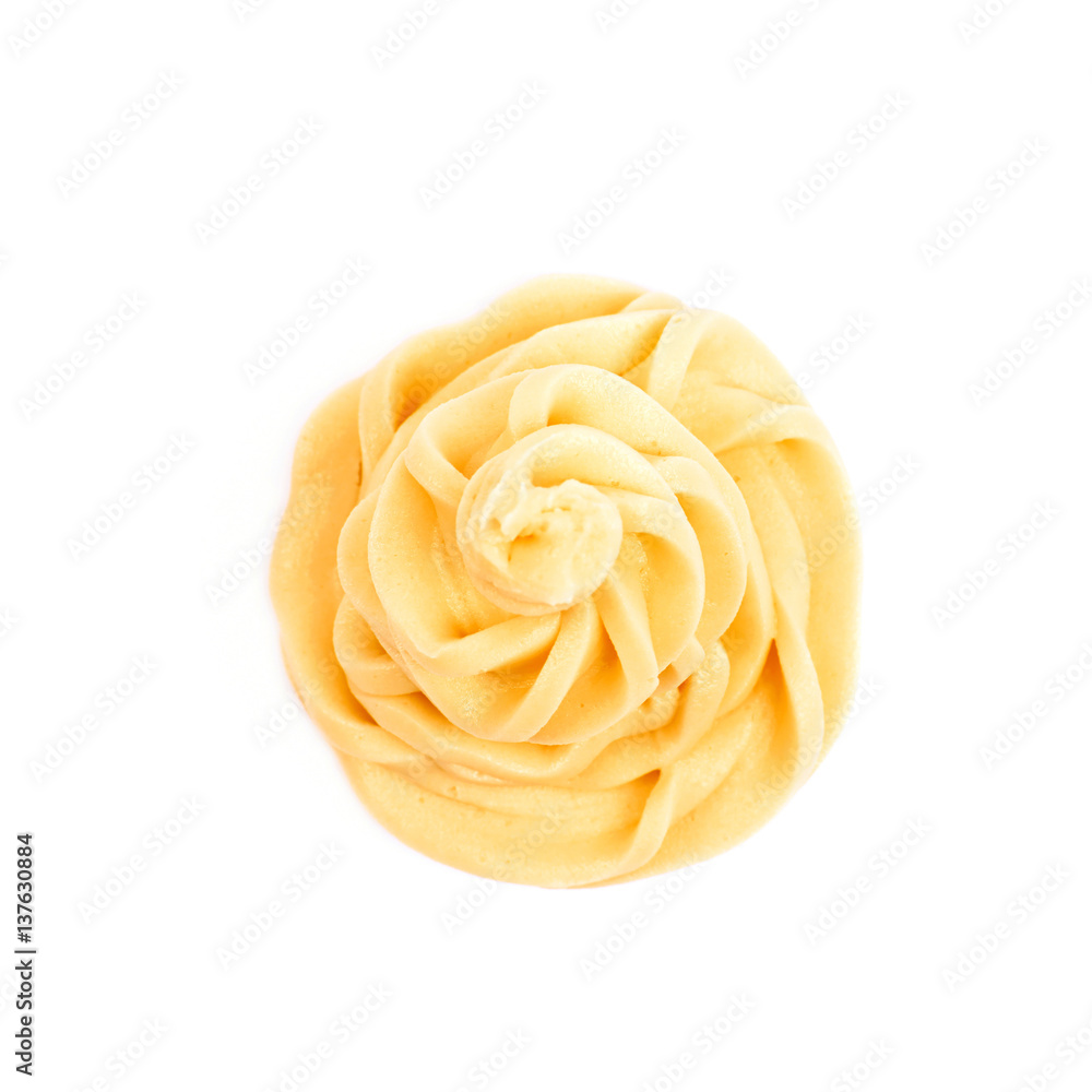 Frosting cream swirl isolated Frosting cream swirl isolated