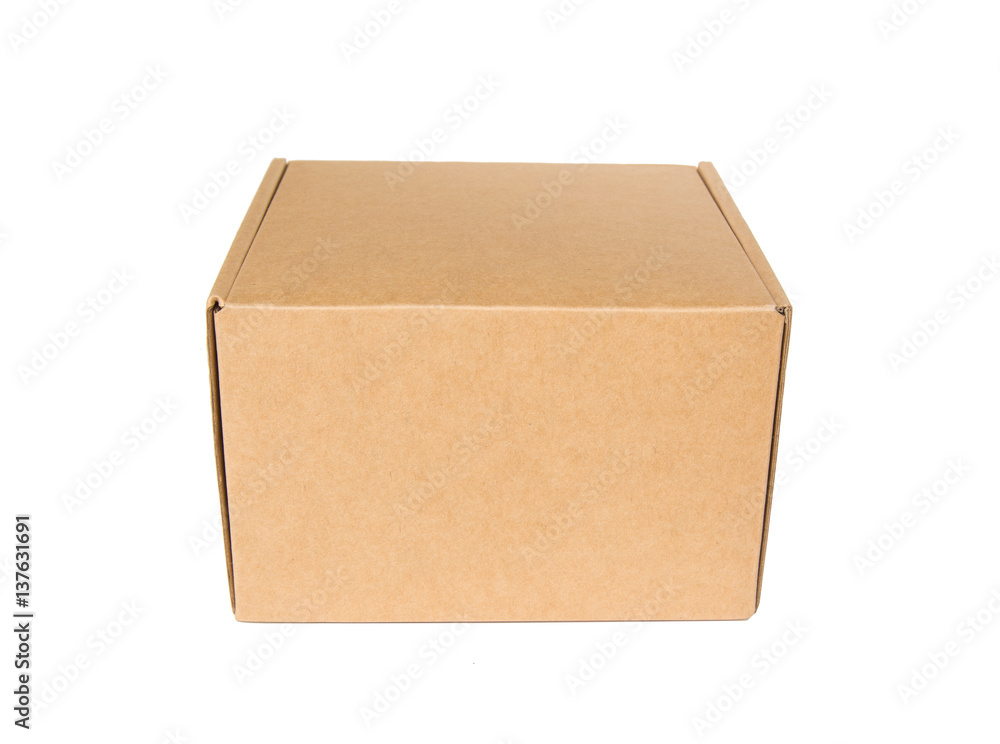 Cardboard box isolated on a white background. Cardboard box isolated on a white background.