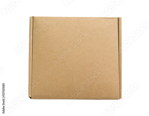 Cardboard box isolated on a white background. © Touchr