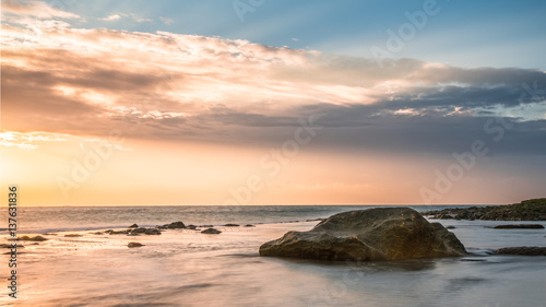 Surise on Rocky Beach © Deltaphoto.us