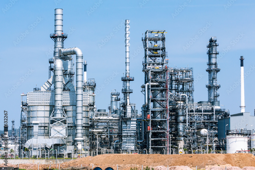 Fototapeta premium Petrochemical plant, oil refinery factory