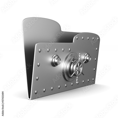 computer folder with lock o...