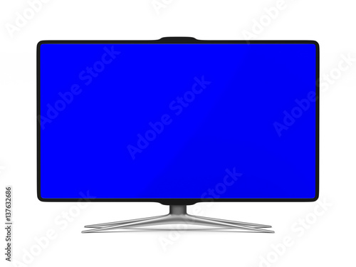 TV on white background. Iso...