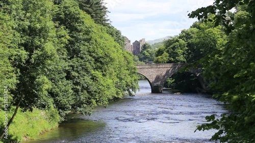 Teith Bridge with Doune Castle, Scotland
