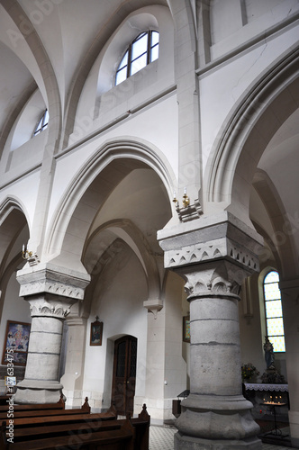 The interior of the Dominican church in the Ukrainian city Chertkov  which was built in 1620.