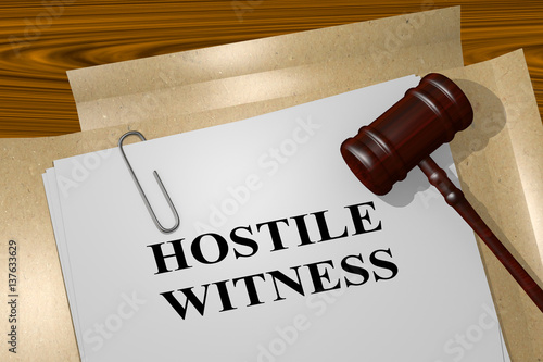 Fotografija Hostile Witness - legal concept