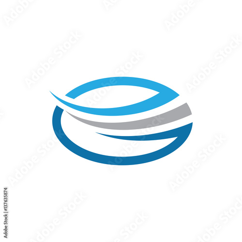 oval logo splash