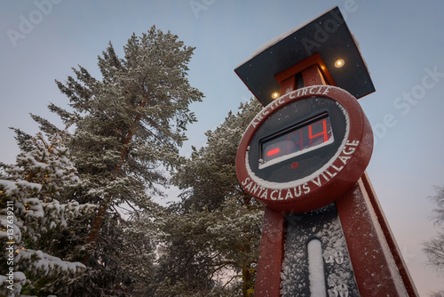 Temperature at Santa Claus Village, Rovaniemi, Finland