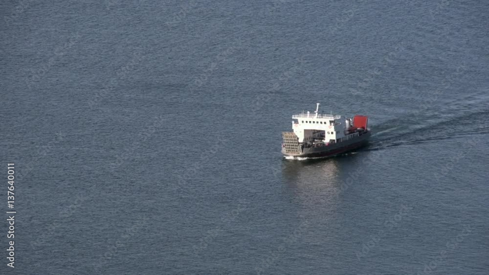 Ferry to Olkhon - a beautiful island that seems to have emerged from the fresh waters of Baikal (RussIa). Ferry to Olkhon - a beautiful island that seems to have emerged from the fresh waters of Baikal (RussIa).