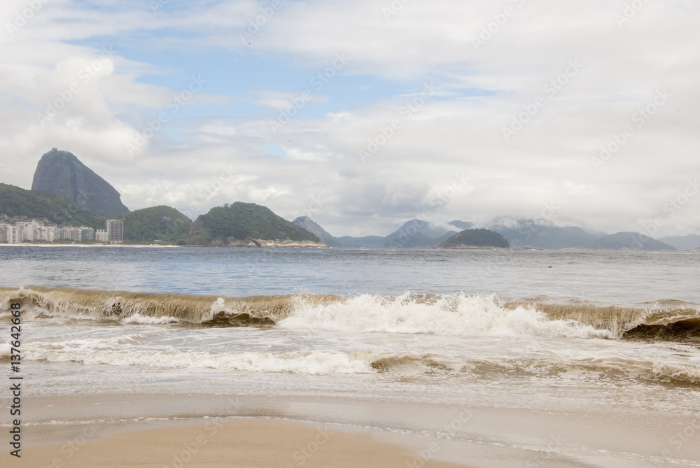 Copacabana beach in Rio de Janeiro - Brazil